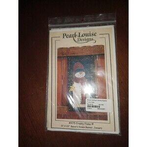 Pearl Louise Designs #475 Frosty Flake Preowned Uncut 11" X 23"